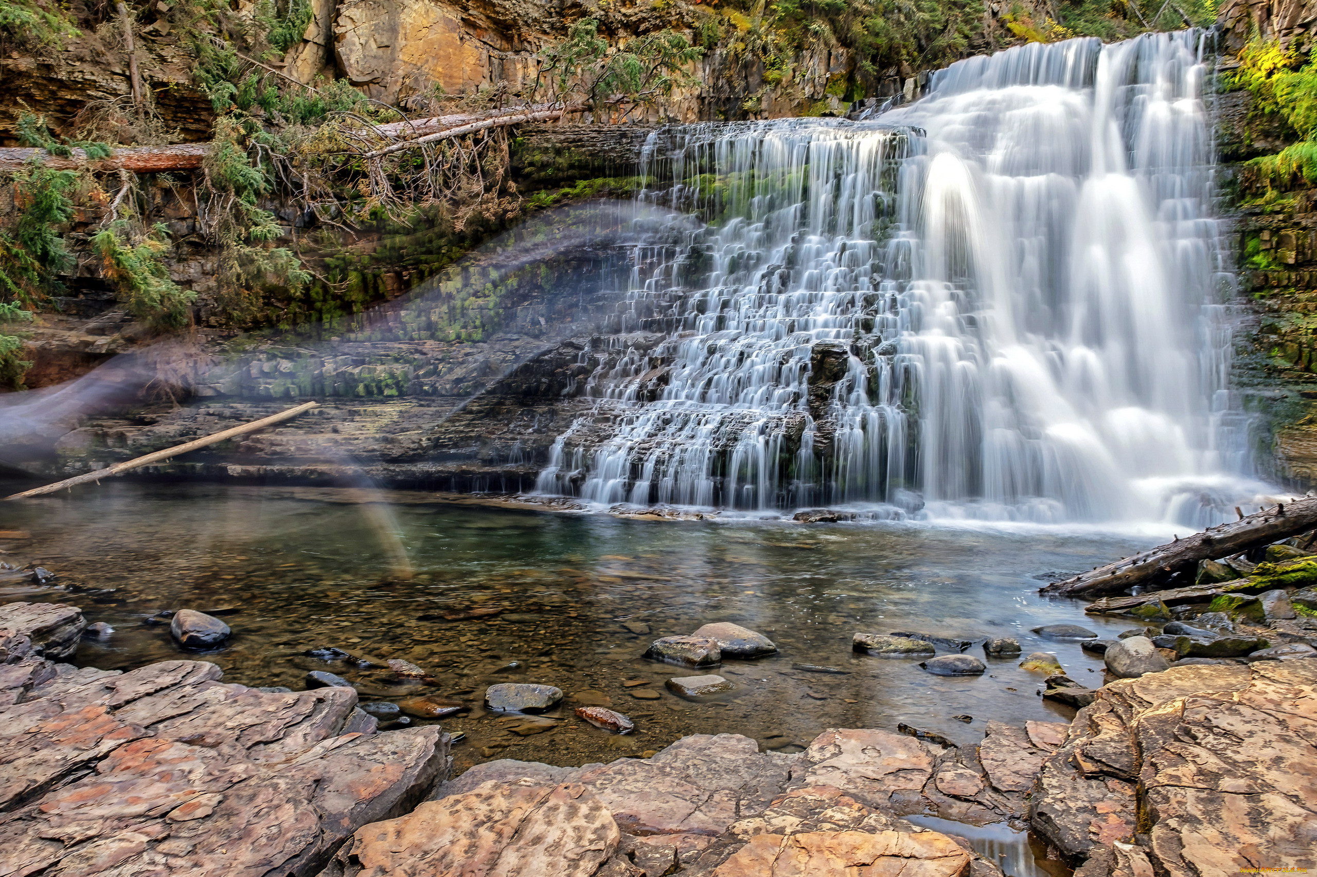 ouzel falls, montana, , , ouzel, falls